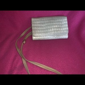 Grey crossbody wallet